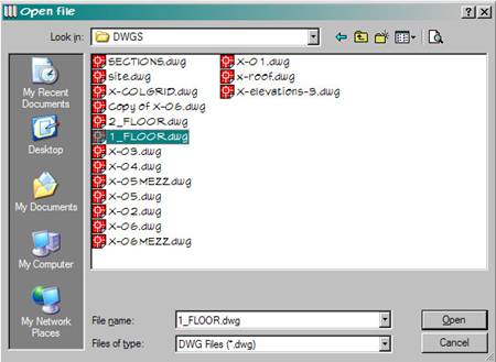 how to open a dwg file