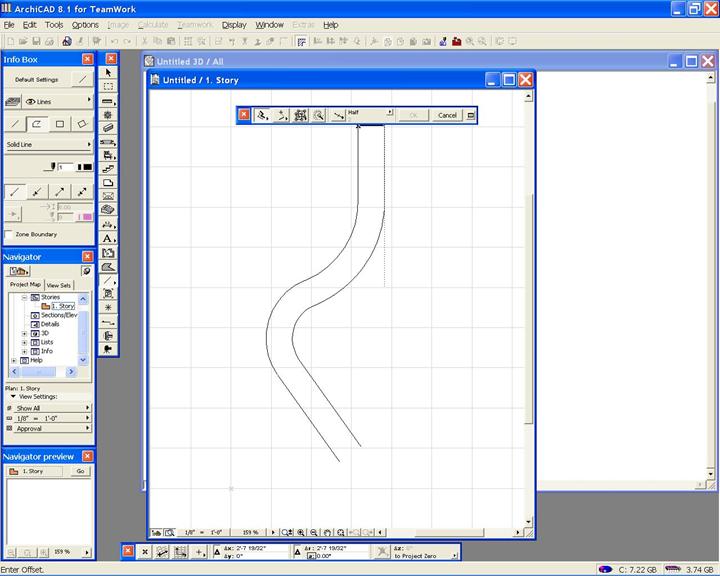 Инструмент линейка в архикаде. Каким инструментом нарисовать трубу в архикаде. Архикад настройка округления размеров. Offset tool